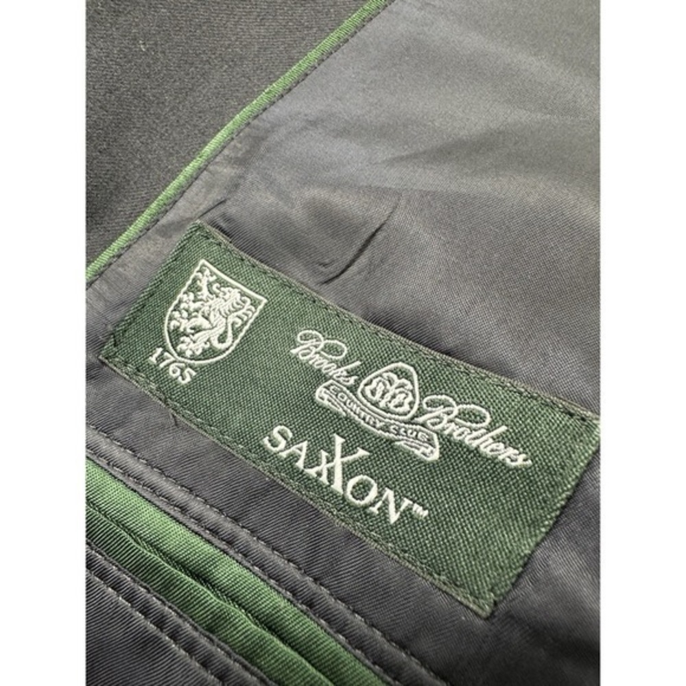 Brooks Brothers Black Gold Button Saxxon Wool Men's‎ Blazer Madison Fit 41L - Picture 7 of 7